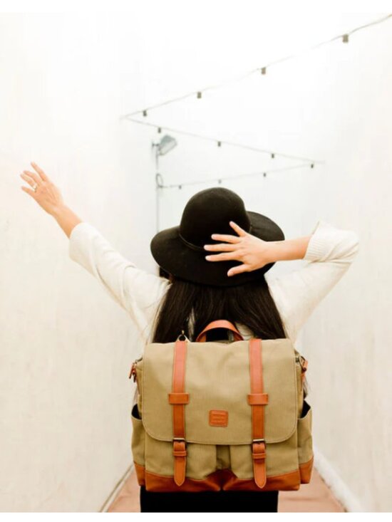 Bodomint Original Bag Olive Convertible Messenger Backpack NWT main image 6